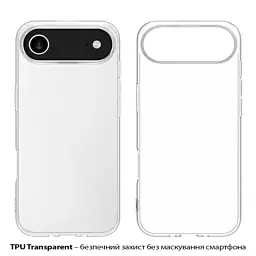 Чохол до мобільного телефона BeCover Apple iPhone 17 Air Transparent (713759) - мініатюра 2