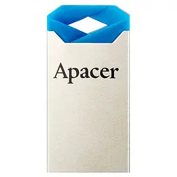 Флеш-накопичувач Apacer USB 64GB AH111 Silver/Blue (AP64GAH111U-1) - мініатюра 2