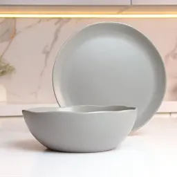 Тарілка глибока МВМ My Home KP-31 18 см сіра (KP-31 GRAY) - мініатюра 3