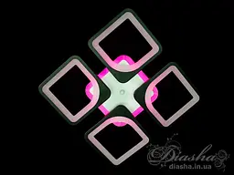 Люстри світлодіодні Diasha S8060/4BK LED 3color dimmer - мініатюра 8