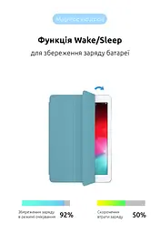 Чехол-книжка для планшета Apple iPad Air 10.9 (2020)/Air 10.9 M1 (2022), Original Smart Case, light blue, 10.9 , подставка на планшет, искусственная кожа, микрофибра, магнитная крышка с автоотключением экрана, ArmorStandart (ARM57405) - мініатюра 4