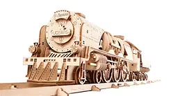 Механічний 3D Пазл Ukrainian Gears Локомотив з тендером V-Експрес, 538 елементів (70058) - мініатюра 4