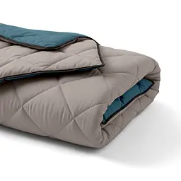 Покривало стьобане двостороннє Cosas Taupe Stone CS10 150х220 см (Blanket_84Quartz_68Sky_kt_119Smoky_150x220) - мініатюра 2