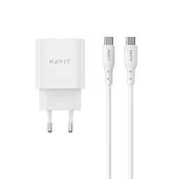 Зарядний пристрій HAVIT ST934 20W USB-C з кабелем USB-C - USB-C HAVIT (28740-000) - мініатюра 3
