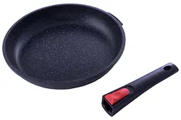 Сковорода антипригарна Maestro MR-4926 26 см Granite литий алюміній ручка, що знімається - мініатюра 5