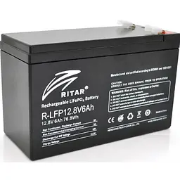 Акумулятор Ritar LiFePO4 12,8V 6Ah (76,8Wh) BMS3A@4S