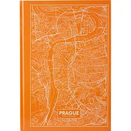 Книга записна Axent Maps Prague A4 в клітинку 96 аркушів персикова (8422-542-A)