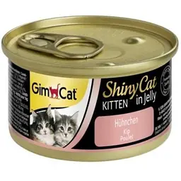 Консерви для котів GimCat Shiny Kitten для кошенят з куркою 70 г (4002064413341) - мініатюра 1