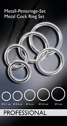 Набір ерекційних кілець BK Metall-Ringe 5er - мініатюра 6
