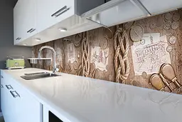 Кухонний фартух Дослідник вінілова наклейка ПВХ компас вінтаж бежевий 60х250 см Happy Pocket Z180839 - мініатюра 6