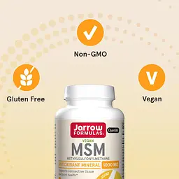 Метилсульфонілметан Jarrow Formulas MSM 1000 мг 120 таблеток - мініатюра 3