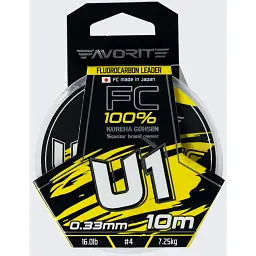 Флюорокарбон Favorite U1 FC 10 м 4.0/0.33 мм 16.0 lb/7.25 кг - мініатюра 2