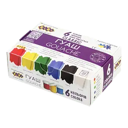 Гуаш CLASSIC 6 кольорів х 20мл