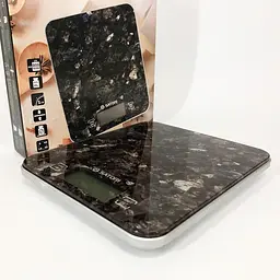 Кухонні настільні електронні ваги Satori SKS-211-BL із сенсорним керуванням LCD-дисплей до 15 кг Коричневий - мініатюра 5