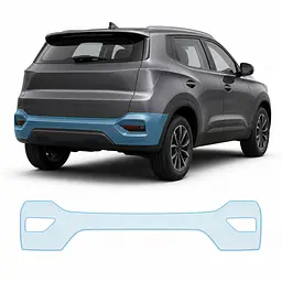 Антигравійна захисна бронеплівка за лекалами для Chery Tiggo 4 Pro 2023- задній бампер