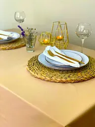 Скатертина Ecotton DUCK 170х220 см водовідштовхувальна бежева Beige 04/23131 (23131)