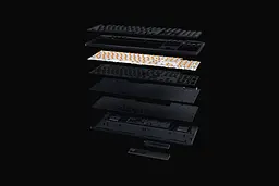 Razer Клавіатура механічна BlackWidow V4 Low-profile HyperSpeed, 104key, Green Switch, USB-A/WL/BT, EN, RGB, чорний - мініатюра 8
