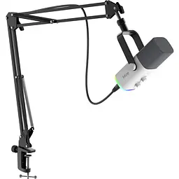 Мікрофон динамічний Fifine AM8TW USB/XLR White (AM8TW) - мініатюра 2