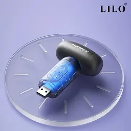 Вібромасажер вакуумний LILO Puppy Hammer 3-в-1 з вібрацією та USB Чорний - мініатюра 4