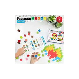 Конструктор Picasso магнітний Tiles Building Cubes 50 деталей (817338023645) - мініатюра 4