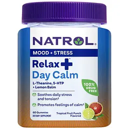 Комплекс Natrol Relax+ Day Calm розслаблення та спокій зі смаком фруктів 60 цукерок (NTL07635) - мініатюра 3