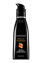 Їстівний лубрикант зі смаком персика Wicked Aqua 60 ml