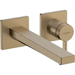 Змішувач для умивальника Hansgrohe Tecturis E прихованого монтажу brushed bronze 73051140