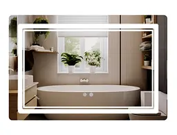Дзеркало Qtap Cardinal (CA2) прямокутне з LED-підсвічуванням Touch QT0478C806048457 - мініатюра 1