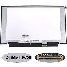 Матриця 15.6" LQ156M1JW25 (1920*1080 40pin(eDP IPS 300HZ) LED SLIM(без планок та вушок) матова роз'єм праворуч внизу) для