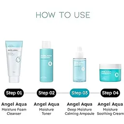 Сироватка для обличчя Beyond Angel Aqua Deep Moisture Calming Ampoule заспокійлива ампульна 50 мл - мініатюра 3