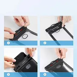 Водонепроникний чохол UGREEN Waterproof Phone Pouch Clear/Black [LP186] [69039] - мініатюра 6