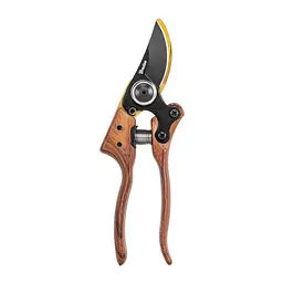 Секатор садовий Bradas V-SERIES, TITANIUM &amp; WOOD обвідне лезо зі сталі SK5 (KT-V1039)