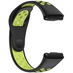 Ремінець DK для Xiaomi Redmi Watch 3 Active / 3 Lite Silicone Sport Band Nike (black / green) - мініатюра 2