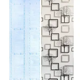 Самоклеюча плівка Sticker Wall дерево з квадратами 0.45х10м SW-00001263 - мініатюра 3