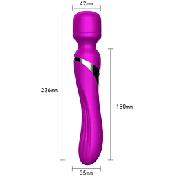Вібратор B - Series Fox Dual Massager Pulsator 22.6 см (фіолетовий) - мініатюра 16