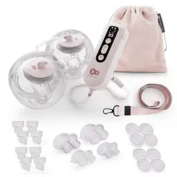 Подвійний електричний молоковідсмоктувач Kinderkraft GentleFlow Pink (KEGEFL00PNK0000) - мініатюра 2