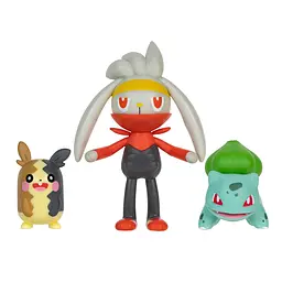 Набір ігрових фігурок Pokemon W18 - Морпеко, Бульбазавр, Рабут - мініатюра 3