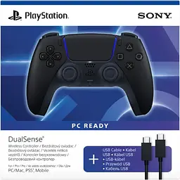 Геймпад Sony DualSense для PS5 Midnight Black + USB-C cable (1000051651) [162873] - мініатюра 7