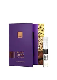 Листівка з пробним зразком Avon Туалетної води Black Suede Charm, 0,6 мл - мініатюра 1