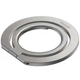 Тримач для телефону Baseus Halo Series Foldable Metal Ring (Single ring) (SUCH00001) Silver - мініатюра 4