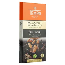 Шоколад Trapa Intenso чорний з мигдалем 175 г - мініатюра 2