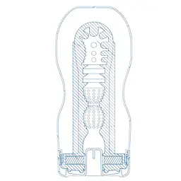 Мастурбатор Tenga Deep Throat Cup Cool Edition прозорий - мініатюра 3