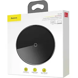 Бездротовий зарядний пристрій Baseus Circular Xiaomirror Wireless Charger Hub Type-C to USB3.0+USB2.0 Type-C WXJMY-0G - мініатюра 2