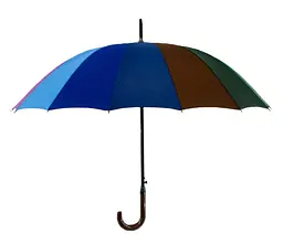 Жіноча парасолька-палиця напівавтомат Feeling Rain 102 см різнобарвна - мініатюра 5