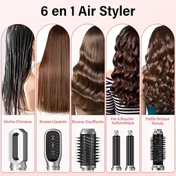 Повітряна щітка Onftrym Air Styler 6 в 1 з феном, щітка для повітродувки потужністю 1000 Вт із 3 регульованими температурами - мініатюра 4