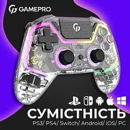 Геймпад GPS13T Transparent GamePro teh0020798 - мініатюра 8