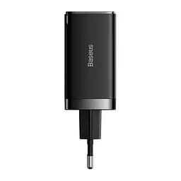 Адаптер мережевий Baseus C to C cable GaN5 Pro Fast Charger 3 порти 65 W чорний - мініатюра 2