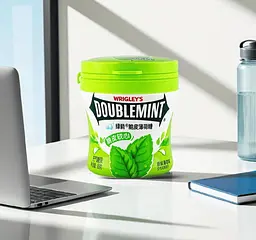 Драже Wrigley's Doublemint Crispy Soft Mint Original 80г - мініатюра 4