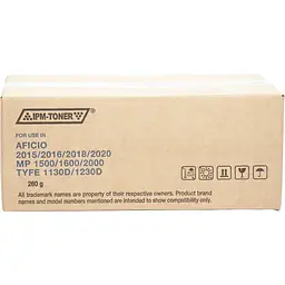 Туба з тонером IPM для Ricoh Aficio 2015/2018, Gestetner MP1500/1600 аналог 1130D/1230D, DT42BLK Black 260г ( 9000 ст.) (TKR20)