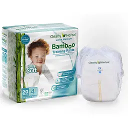 Підгузки Clearly Herbal Bamboo, розмір 4 (9-15 кг), 20 шт. (1124)